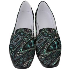 Emerald Distortion Women s Classic Loafer Heels by MRNStudios