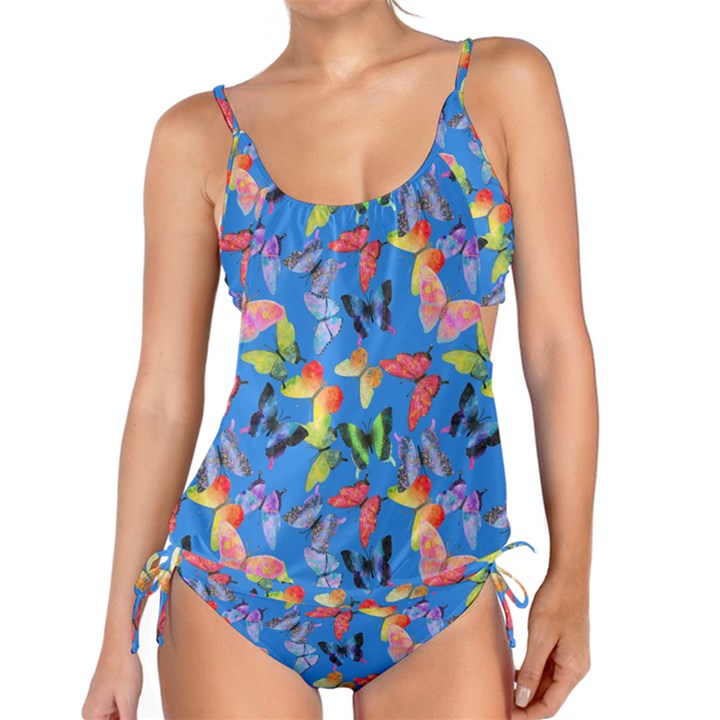 Bright Butterflies Circle In The Air Tankini Set