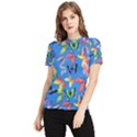 Bright Butterflies Circle In The Air Women s Short Sleeve Rash Guard View1