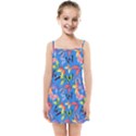 Bright Butterflies Circle In The Air Kids  Summer Sun Dress View1