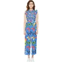 Bright Butterflies Circle In The Air Women s Frill Top Jumpsuit View1