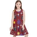 Krampus with Brat Red Kids  Skater Dress View1