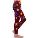 Krampus with Brat Red Kids  Lightweight Velour Leggings View3