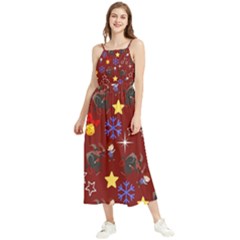 Krampus With Brat Red Boho Sleeveless Summer Dress