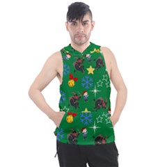 Krampus And Brat Green Men s Sleeveless Hoodie by NerdySparkleGoth