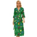 Krampus and Brat Green Midsummer Wrap Dress View1