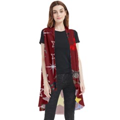 Krampus Kawaii Red Sleeveless Chiffon Waistcoat Shirt