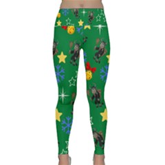 Krampus Kawaii Green Lightweight Velour Classic Yoga Leggings by NerdySparkleGoth