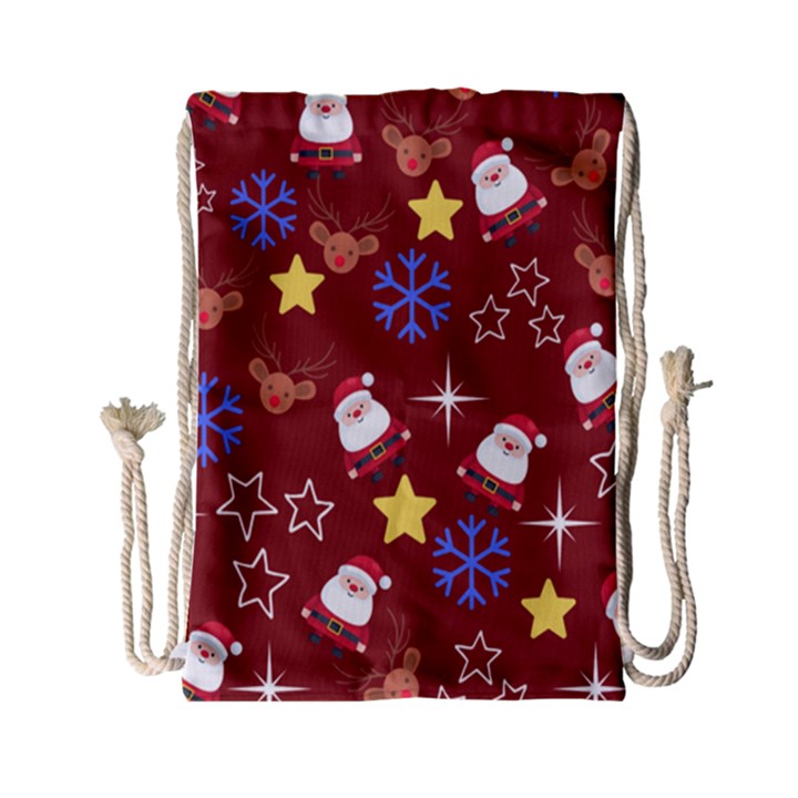 Santa Red Drawstring Bag (Small)