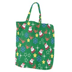 Santa Green Giant Grocery Tote