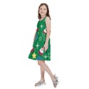 Santa Green Kids  Skater Dress View2