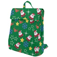 Santa Green Flap Top Backpack