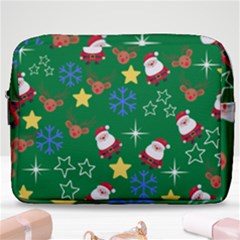 Santa Green Make Up Pouch (large)