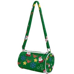 Santa Green Mini Cylinder Bag