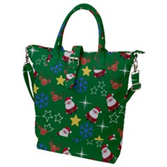 Santa Green Buckle Top Tote Bag by NerdySparkleGoth