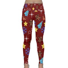 Gingy Red Lightweight Velour Classic Yoga Leggings by NerdySparkleGoth