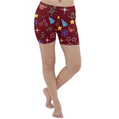 Gingy Red Lightweight Velour Yoga Shorts by NerdySparkleGoth