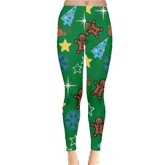 Gingy Green Leggings  by NerdySparkleGoth