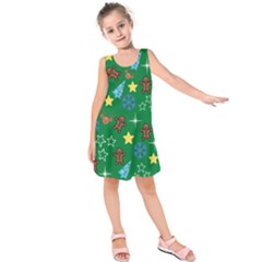 Gingy Green Kids  Sleeveless Dress by NerdySparkleGoth