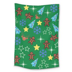 Gingy Green Large Tapestry by NerdySparkleGoth