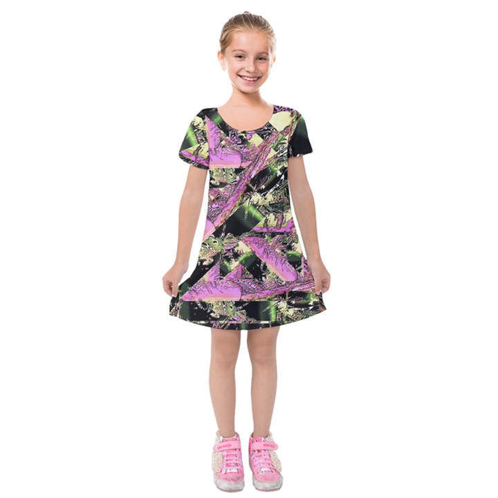 Paintball Nasty Kids  Short Sleeve Velvet Dress