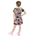 Paintball Nasty Kids  Short Sleeve Velvet Dress View2