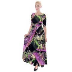 Paintball Nasty Half Sleeves Maxi Dress by MRNStudios