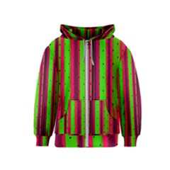 Warped Stripy Dots Kids  Zipper Hoodie by essentialimage365