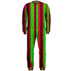 Warped Stripy Dots Onepiece Jumpsuit (men)  by essentialimage365