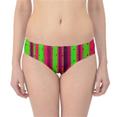 Warped Stripy Dots Hipster Bikini Bottoms by essentialimage365