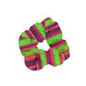 Warped Stripy Dots Velvet Scrunchie View1