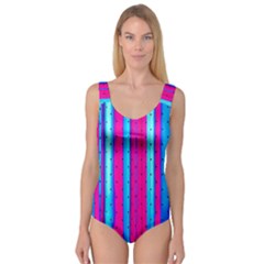 Warped Stripy Dots Princess Tank Leotard  by essentialimage365