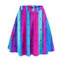 Warped Stripy Dots High Waist Skirt View1