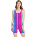 Warped Stripy Dots Women s Wrestling Singlet View1