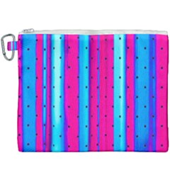 Warped Stripy Dots Canvas Cosmetic Bag (xxxl) by essentialimage365