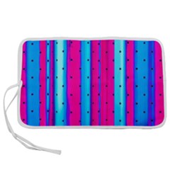 Warped Stripy Dots Pen Storage Case (l) by essentialimage365