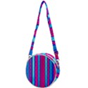 Warped Stripy Dots Crossbody Circle Bag View1