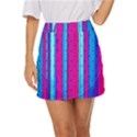 Warped Stripy Dots Mini Front Wrap Skirt View1