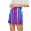 Warped Stripy Dots Mini Front Wrap Skirt View2