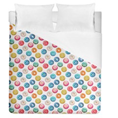 Multicolored Sweet Donuts Duvet Cover (queen Size) by SychEva