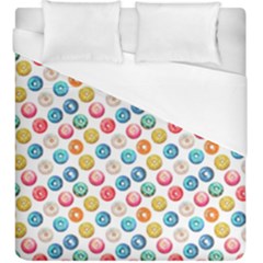 Multicolored Sweet Donuts Duvet Cover (king Size) by SychEva