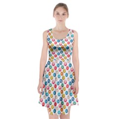 Multicolored Sweet Donuts Racerback Midi Dress by SychEva