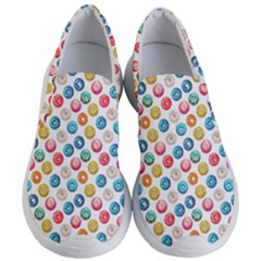 Multicolored Sweet Donuts Women s Lightweight Slip Ons by SychEva