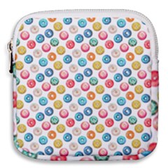 Multicolored Sweet Donuts Mini Square Pouch by SychEva