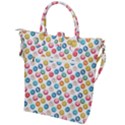 Multicolored Sweet Donuts Buckle Top Tote Bag View2