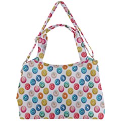 Multicolored Sweet Donuts Double Compartment Shoulder Bag by SychEva