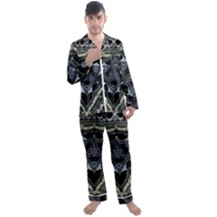 Folksy Trinity Men s Long Sleeve Satin Pajamas Set by MRNStudios