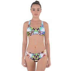 375 Chroma Digital Art Custom Criss Cross Bikini Set by Drippycreamart