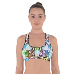 375 Chroma Digital Art Custom Cross Back Sports Bra