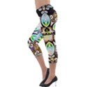 375 Chroma Digital Art Custom Lightweight Velour Capri Leggings  View3